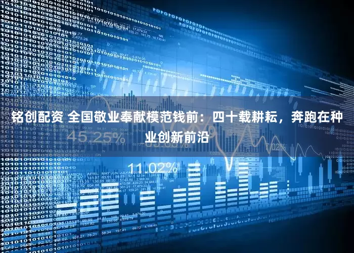 铭创配资 全国敬业奉献模范钱前：四十载耕耘，奔跑在种业创新前沿