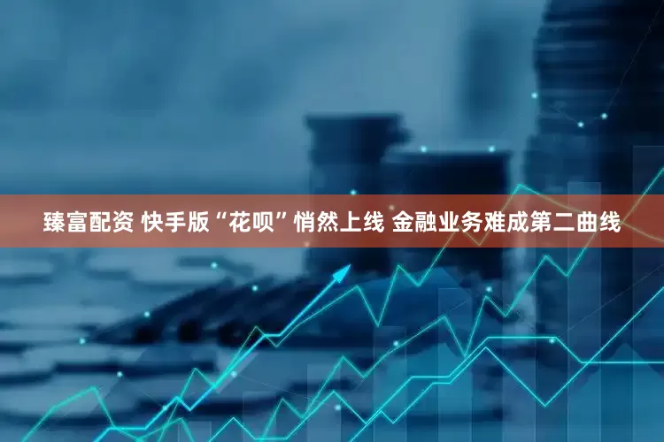 臻富配资 快手版“花呗”悄然上线 金融业务难成第二曲线