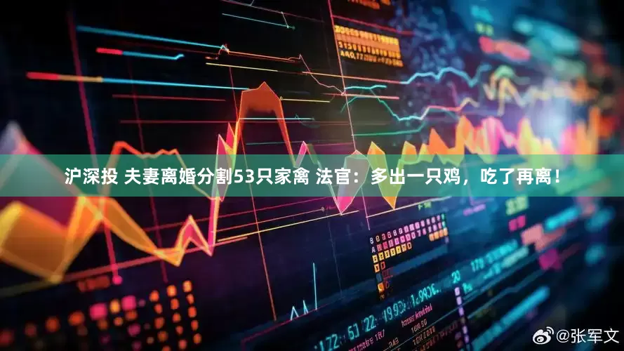 沪深投 夫妻离婚分割53只家禽 法官：多出一只鸡，吃了再离！